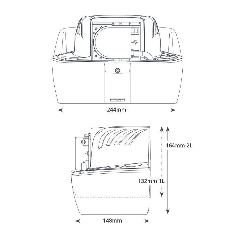 Hi-Lift 1 e 2L dimensão