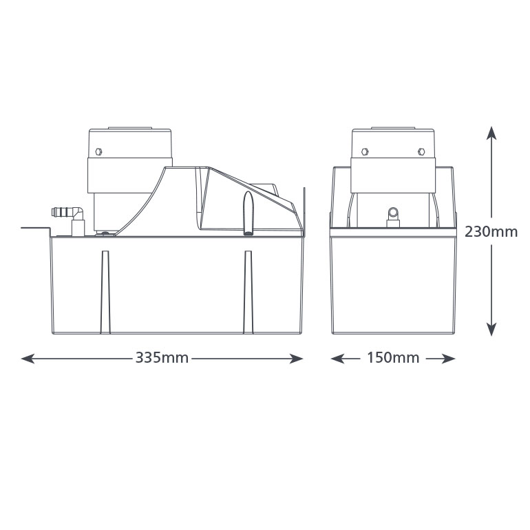 Macerator 4 l & 10 l dimensions