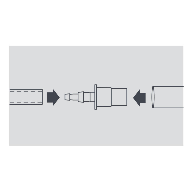 Adaptateur Tubes Souple – Rigide / Adaptateur Auto-Étanche installation