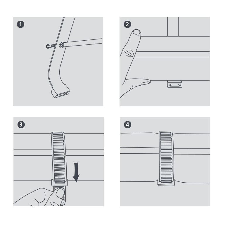 Lazos para Conductos instalación