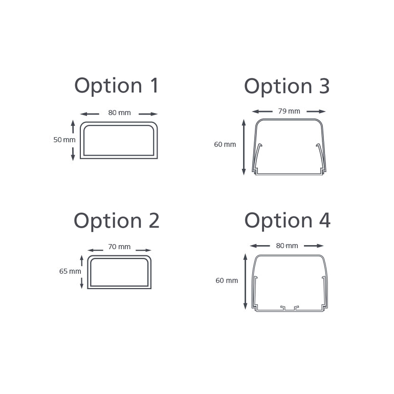 Trunking dimensions