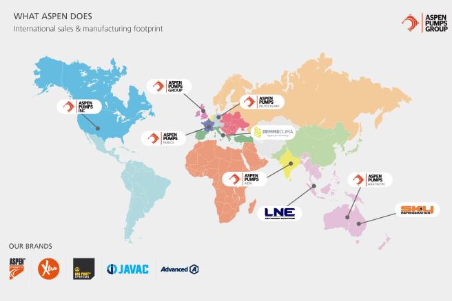 Aspen Pumps Group around the world